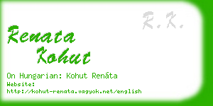 renata kohut business card