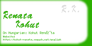renata kohut business card